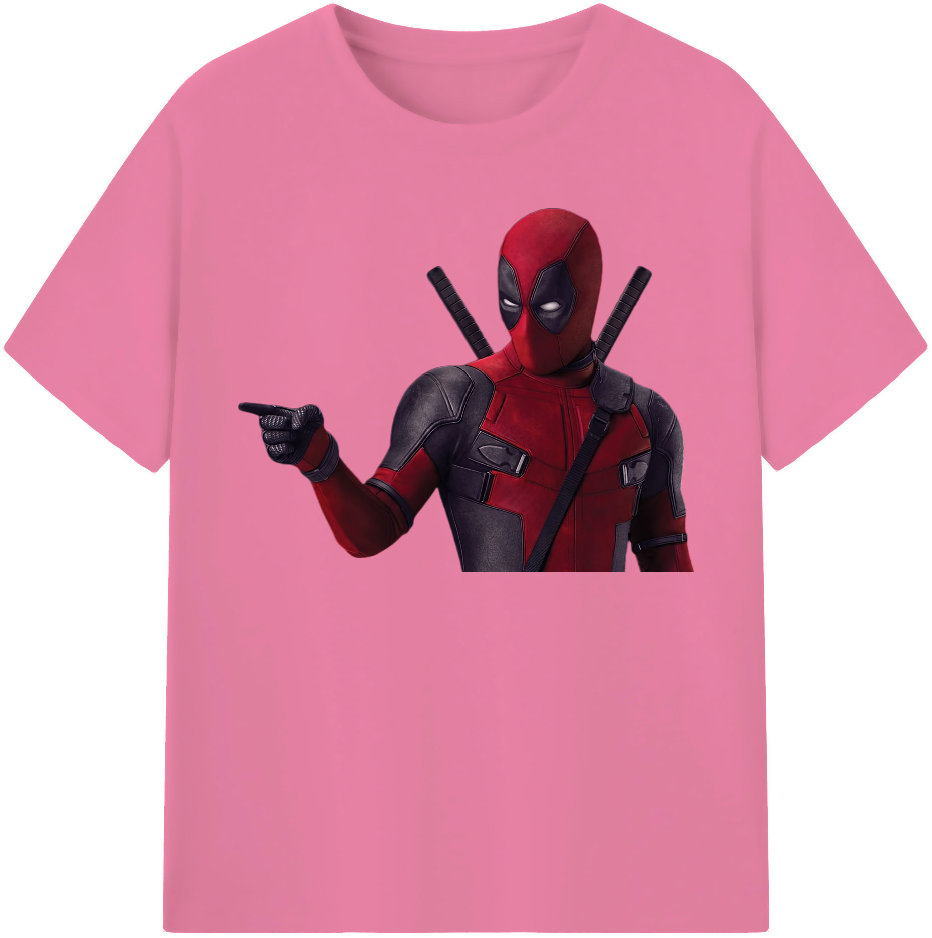 （画像用） Deadpool デッドプール 綿100％半袖Tシャツ（フロントプリント）
